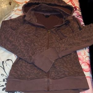 Women's Athleta Hooded Jacket Purple Size Small Petite